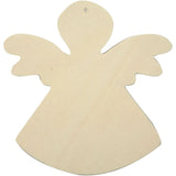 Wooden Angel 12x11 cm (6 Pack)