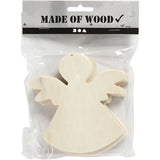 Wooden Angel 12x11 cm (6 Pack)