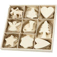 size 7-8 cm, thickness 3 mm, 72 pcs, plywood