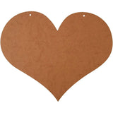 DIY MDF Heart - 50x40cm