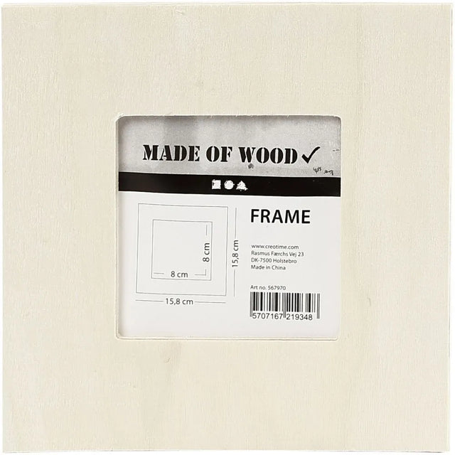 Creativ Wooden Frame - 15.8cm x 15.8cm