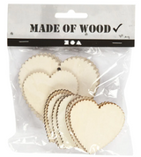 Hearts, size 7.5x7.5 cm, size 5.1x5.1 cm, 12 pcs