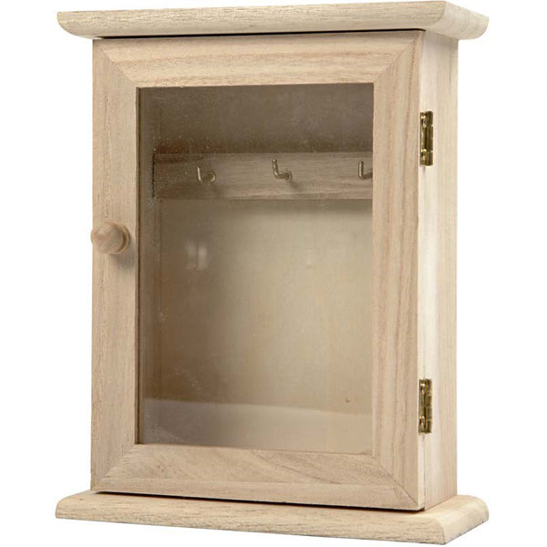 Key cabinet of wood 