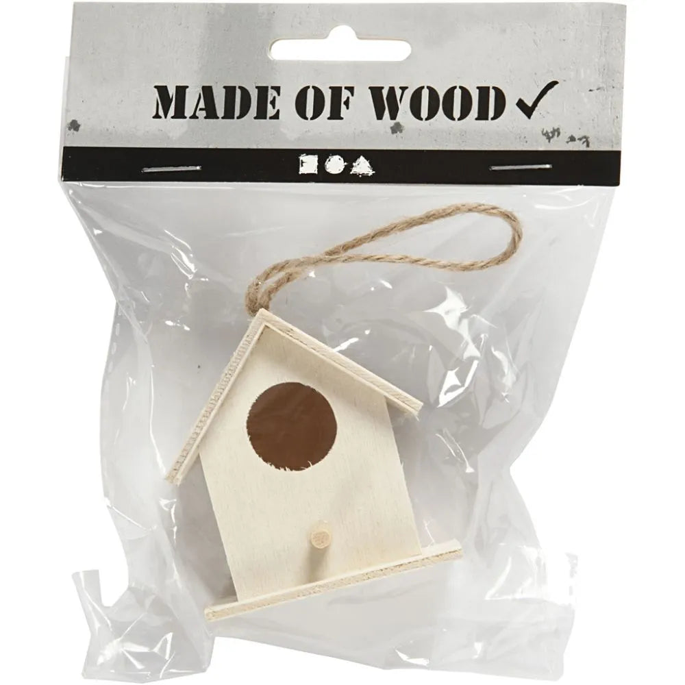 Bird House, size 6x6 cm, 1 pc, plywood