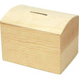 Money Box - Pine 10x8x7 cm