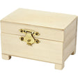 Treasure Chest, size 6x9x6 cm, 1 pc, paulownia