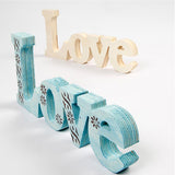 Decoration wording made of wood - 'Love'