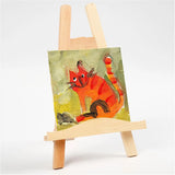Mini Easel, H: 25 cm, 1 pc, pine