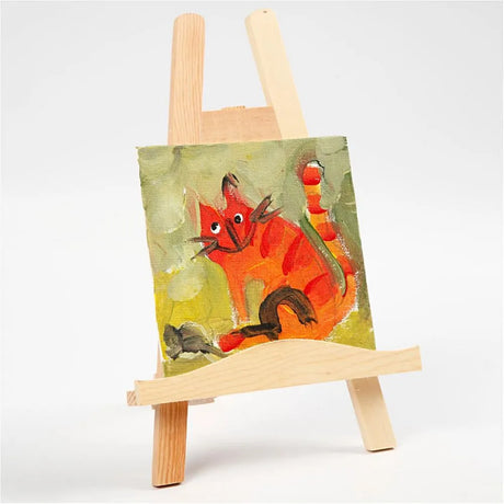 Mini Easel, H: 25 cm, 1 pc, pine