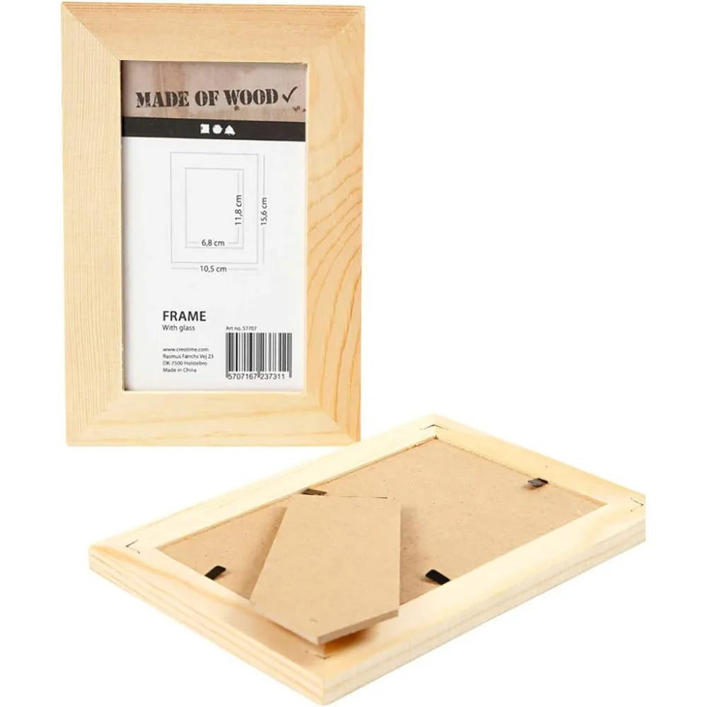 Frame With Glass, size 10.5x15.6 cm, carving: 6,8x11,8 cm