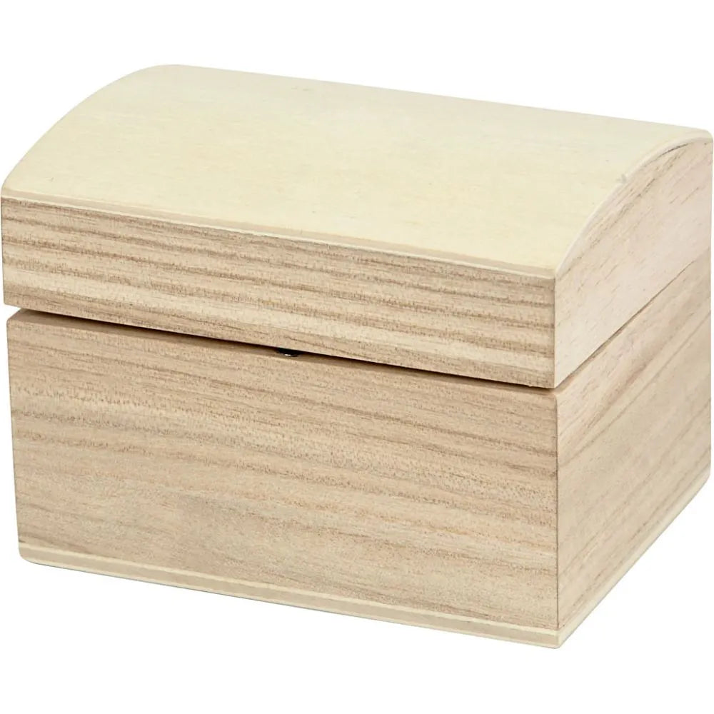 Treasure Chest, size 8x6x4.5 cm, 1 pc, paulownia