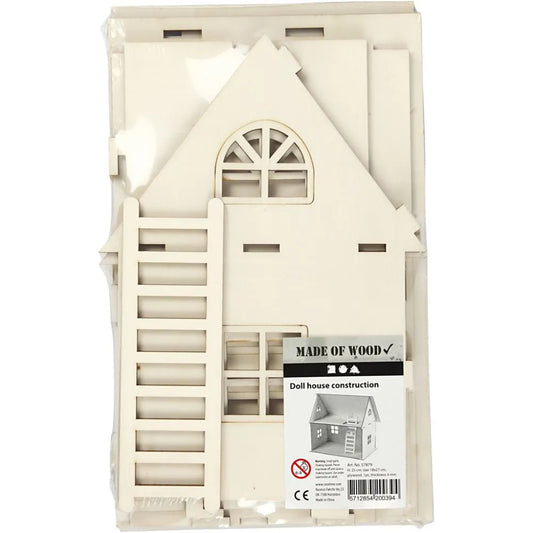 Doll house construction, H: 25 cm, size 18x27 cm,