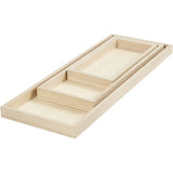 Trays, L: 20+30+40 cm, W: 10+15+15 cm, 3 pcs, paul