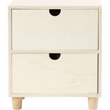 Chest of Drawers, H: 23 cm, W: 20 cm, 1 pc, plywoo