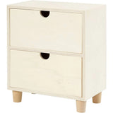 Chest of Drawers, H: 23 cm, W: 20 cm, 1 pc, plywoo
