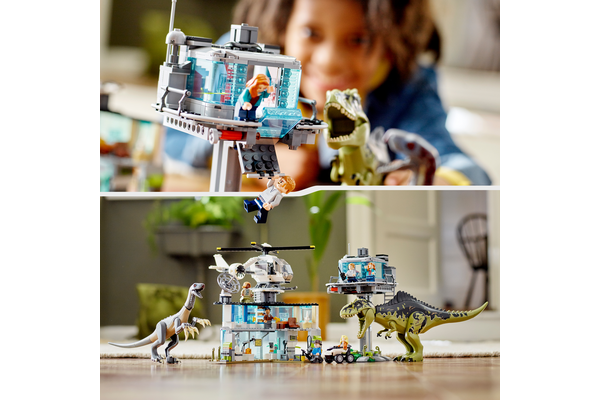 Lego Jurassic World Giganotosaurus and Therizinosaurus Attack - Main Image