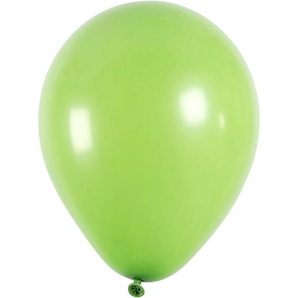 Balloons, D: 23 Cm, 10 Pcs, Green