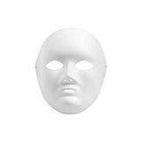 Full Face Mask, H: 22 cm, W: 17 cm, 10 pcs, white