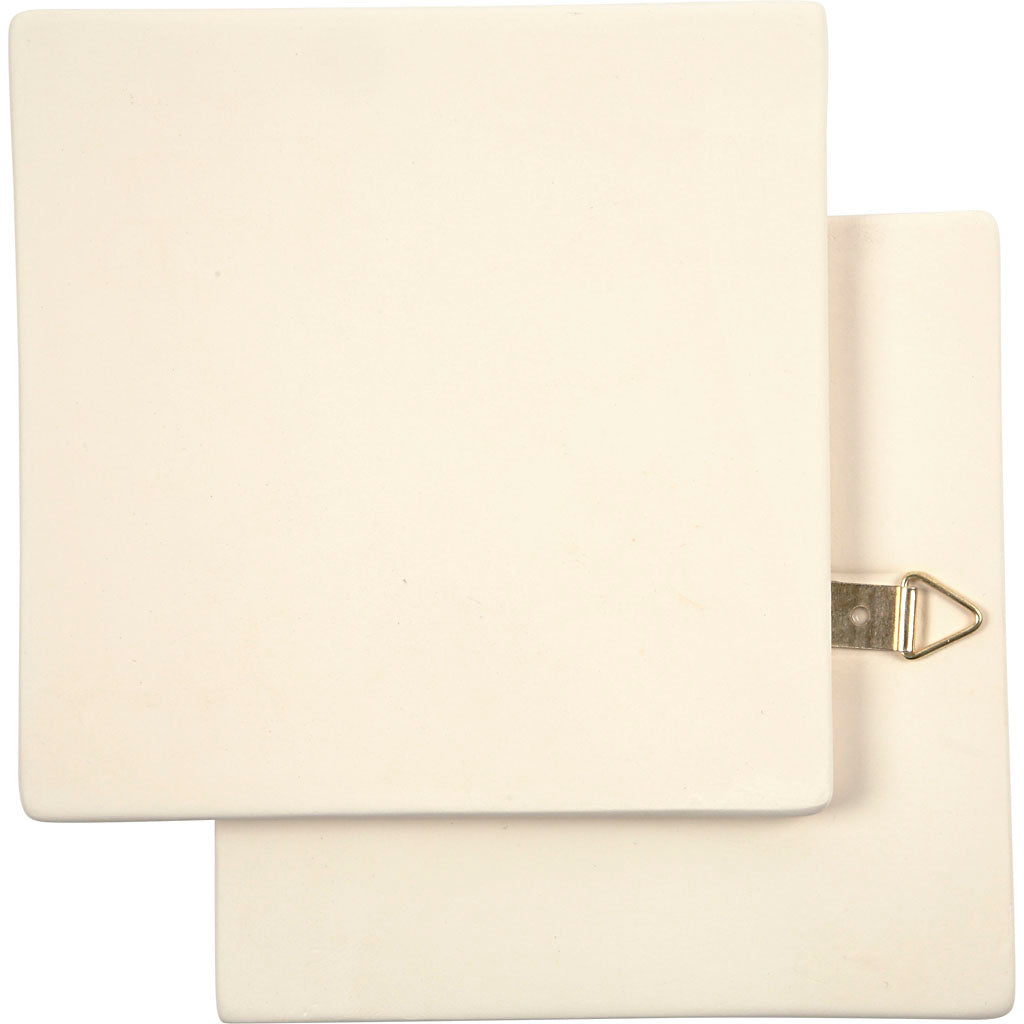 Art Tile, white, size 13x13 cm, thickness 7 mm, 1 pc