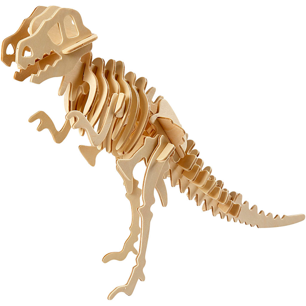 3D Wooden Construction Kit, dinosaur, size 33x8x23 cm, 1 pc