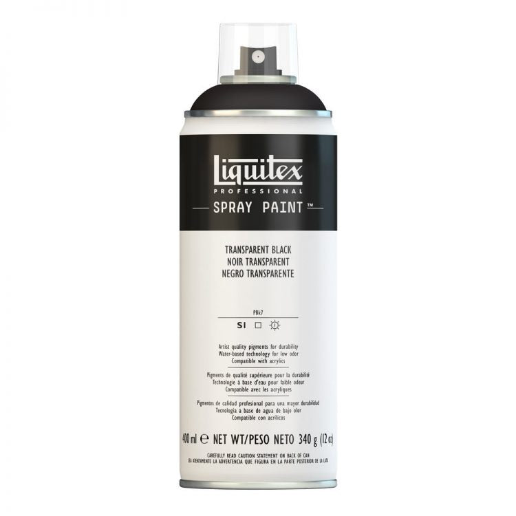 Liquitex Spray Paint - Transparent Black