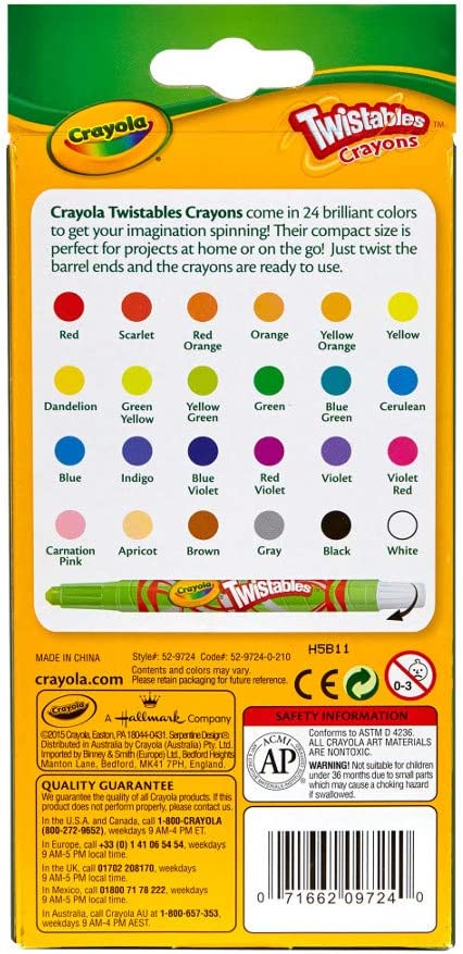 24 Mini Twistables Special Effects Crayons