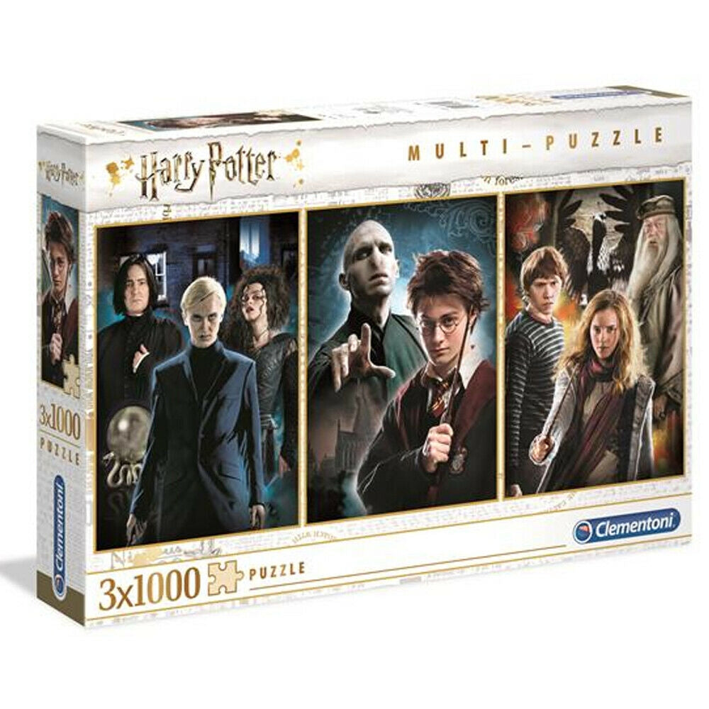 Harry Potter 3 x 1000 Piece Jigsaw Puzzle
