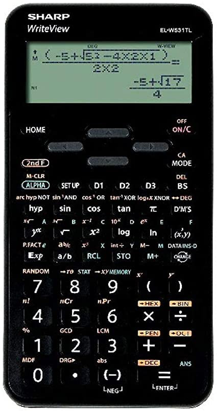 Sharp WriteView ELW-531B Scientific Calculator
