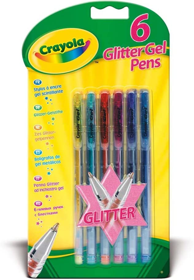 Crayola 6 Glitter Gel Pens