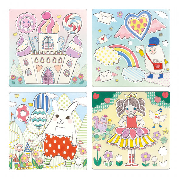 Djeco Stencils Kawaïland Art Kit