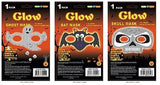 GLOW MASK SKULL,BAT, GHOST
