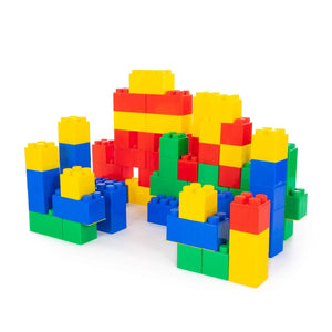 Building bricks XXL with connectors, 72+72 pcs