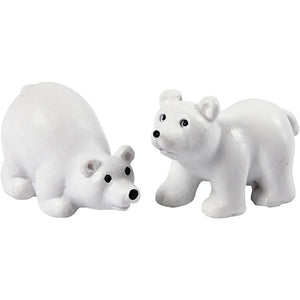 Small polar bear figures