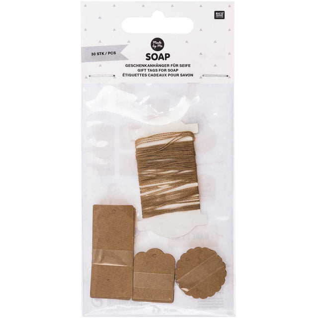 Rico Design Gift tags soap 30 pcs kraft
