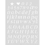 Stencil Medium - Alphabet Letters 2