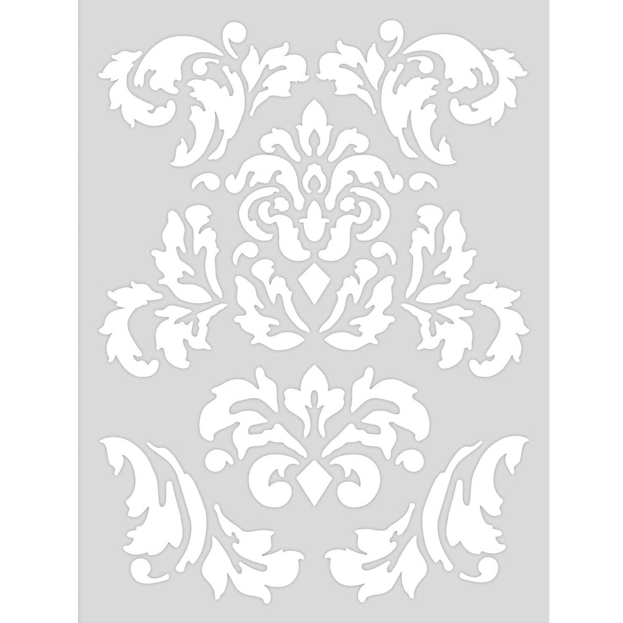 Stencil romantic ornaments 18.5x24.5cm self-adhesive