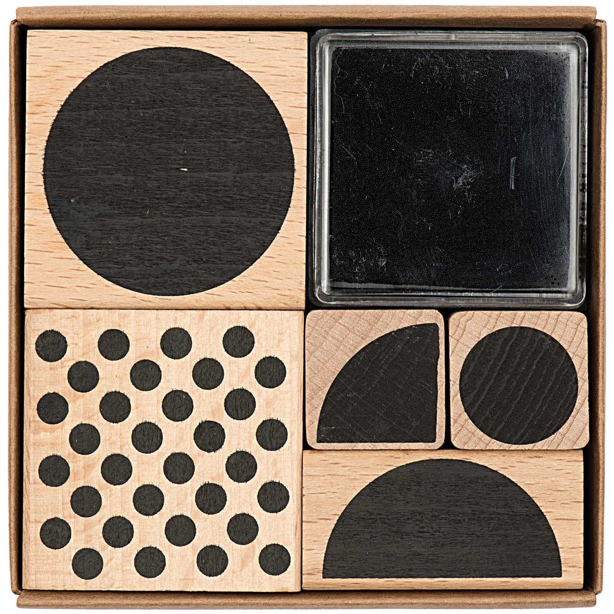 STAMP SET GEOMETRIC, ROUND