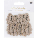 Ohhh! Lovely! Felt litter oak leaf khaki-gold 12 pieces