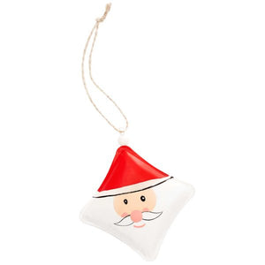 METAL TAG SANTA 10 x 10 CM