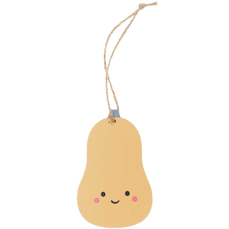 Ohhh! Lovely! Wooden pendant pumpkin orange 5.7x9cm