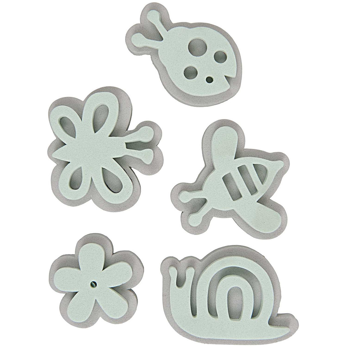 FOAM RUBBER STAMP FLOWER MEADOW