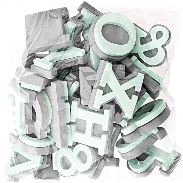 Foam Rubber Stamp Set Alphabet 1