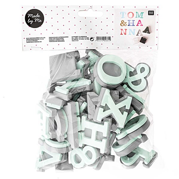 Foam Rubber Stamp Set Alphabet 1