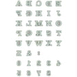 Foam Rubber Stamp Set Alphabet 1