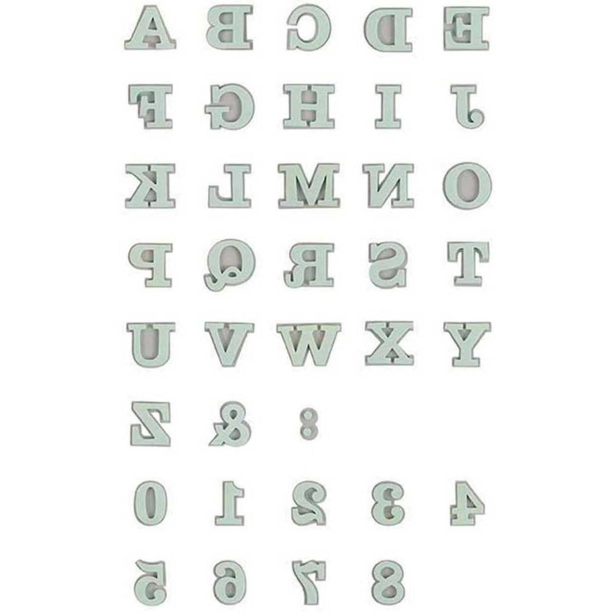 Foam Rubber Stamp Set Alphabet 1