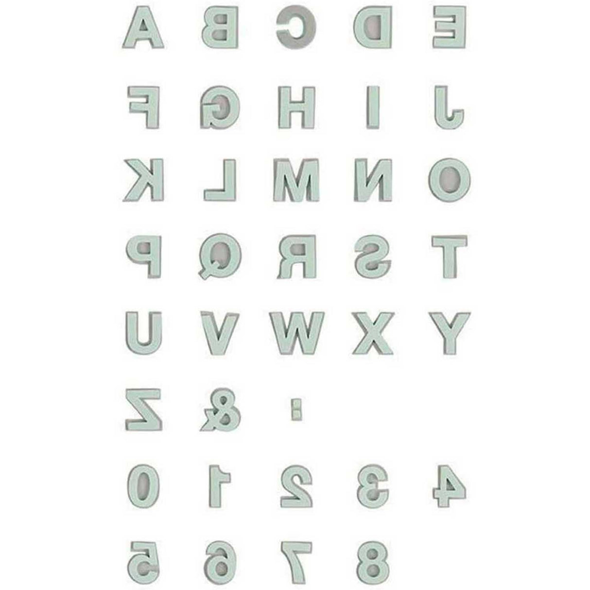 Rico Design Foam Rubber Stamp Set Alphabet