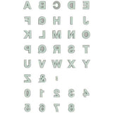 Rico Design Foam Rubber Stamp Set Alphabet