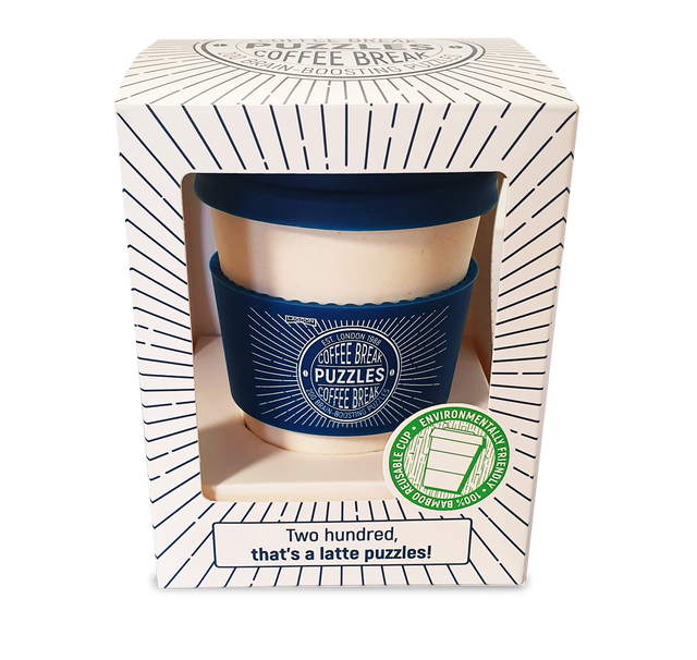 Coffee Break Puzzle Cards with Coffee Cup