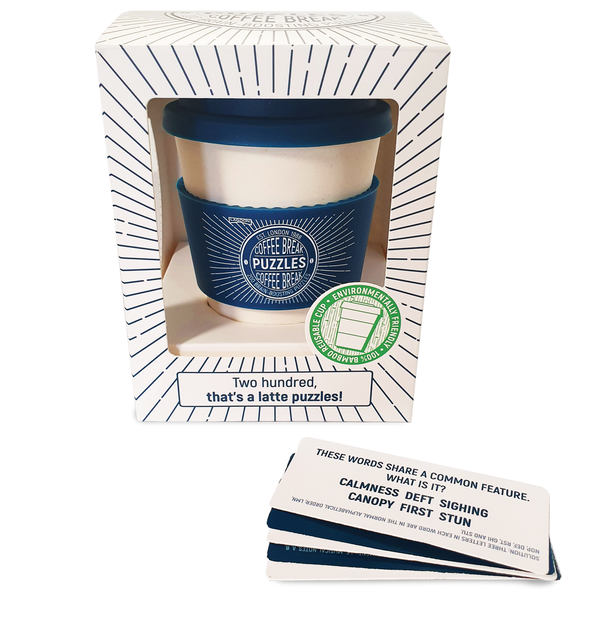 Coffee Break Puzzle Cards with Coffee Cup
