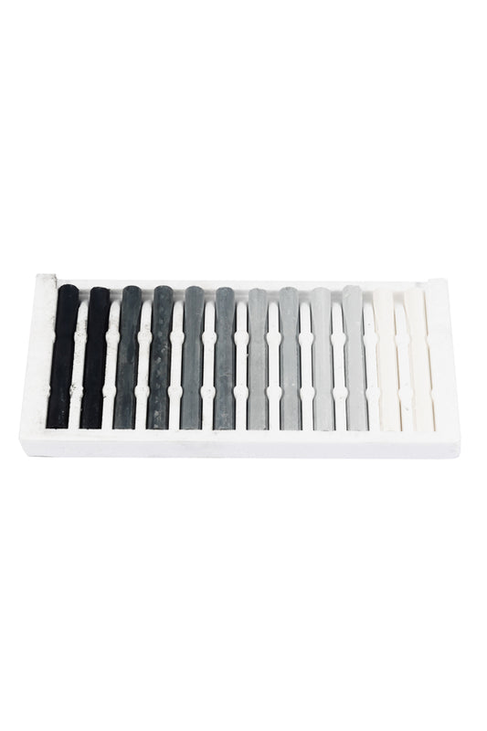 Grey Compressed Charcoal Set Box Of 12
